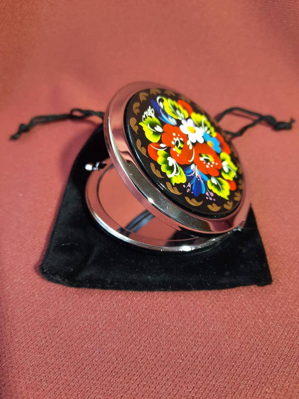 

Карманное Зеркало, Киевская Роспись (складное), Белый