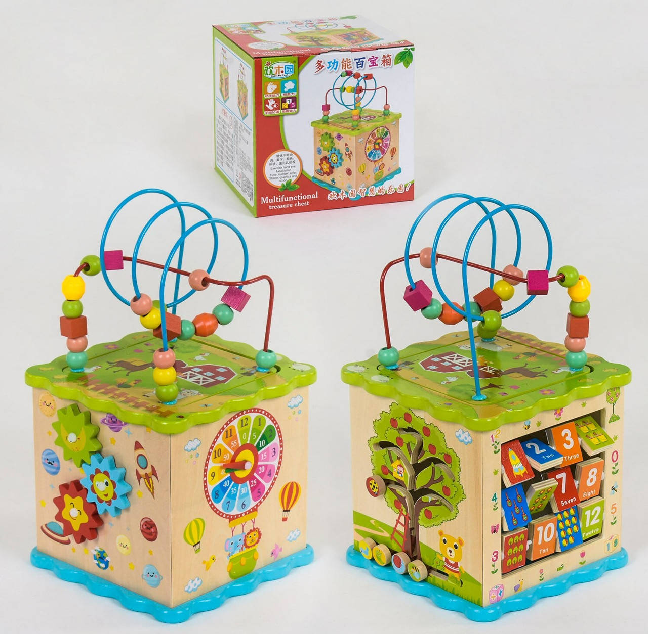 

Деревянный Логический куб С 39187