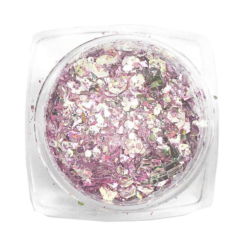 

Komilfo блесточки MIX chameleon 005, микс размеров, (розовый/желтый/зеленый), 1,5 г