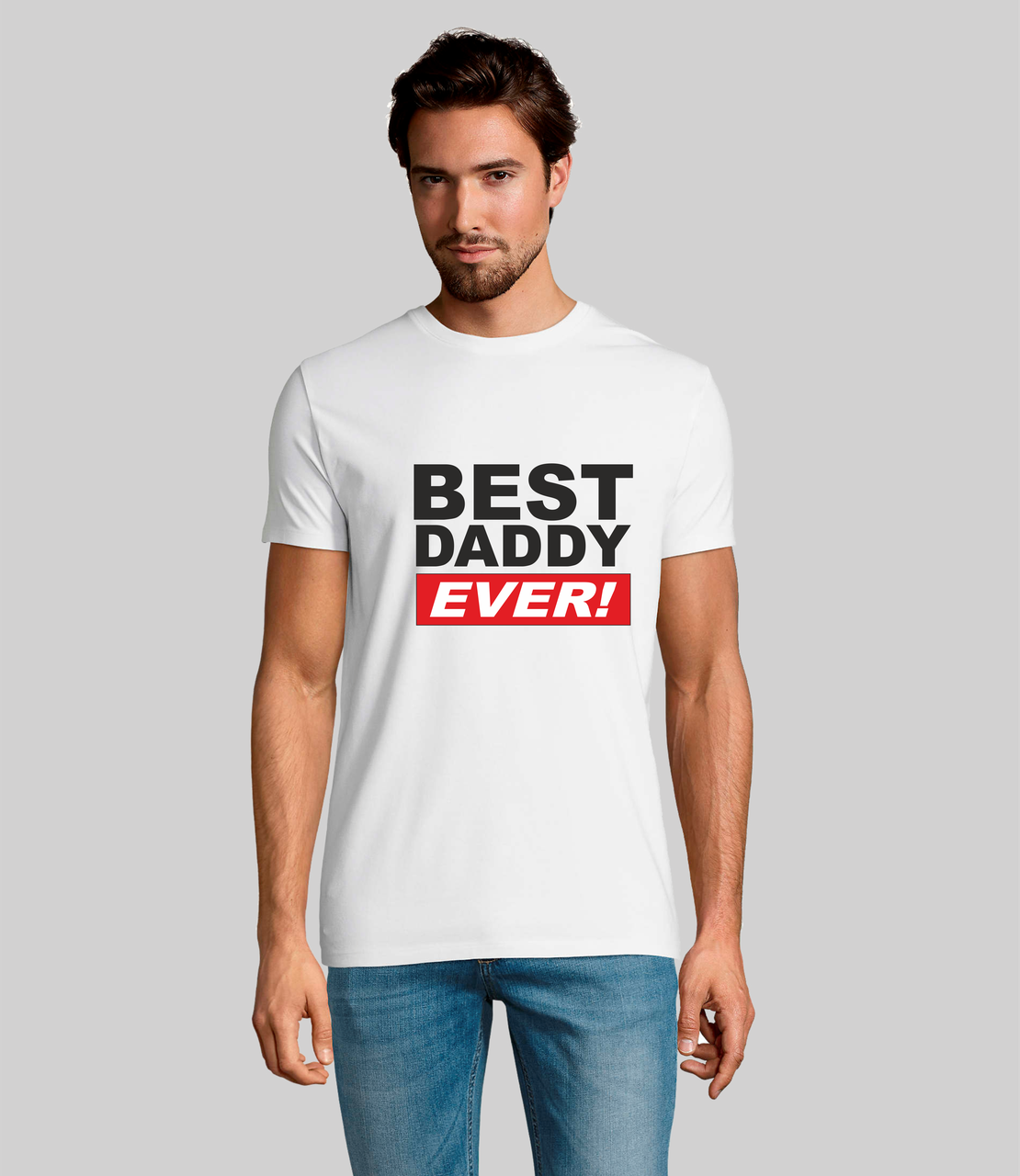 

Мужская футболка. Качественная мужская футболка с принтом. Лучший папа