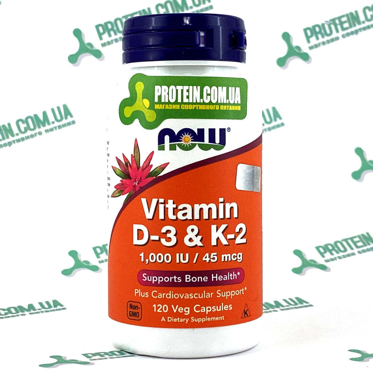 

Витамины D3 и K2 USA ORIGINAL!!! NOW Vitamin D-3 & K-2 1000 IU 45 мкг 120 веган капс