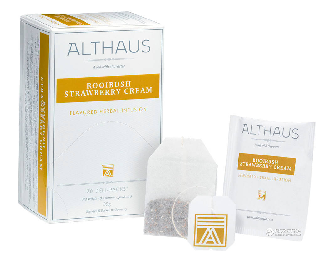 

Чай для чашки Althaus Rooibush Strawberry Cream 20x1,75g (12) фруктовый