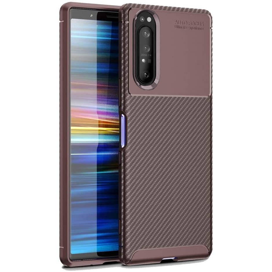 

Чехол Carbon Case для Sony Xperia 1 II Brown, Коричневый