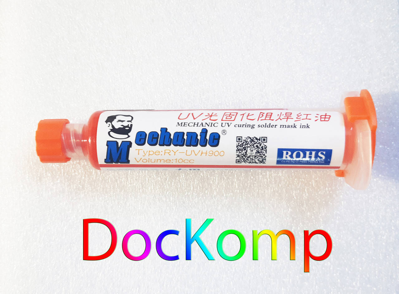 

Mechanic (Type LY-UVH900) красная УФ маска для печатных плат (10мл)