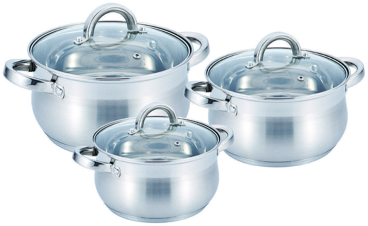 

Набор кастрюль Benson BN-198 Германия, Серый