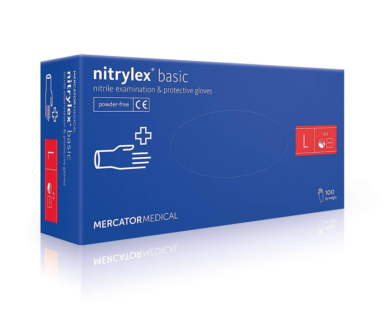 

Перчатки нитриловые Nitrylex® Basic нестерильные неопудренные, Фиолетовый