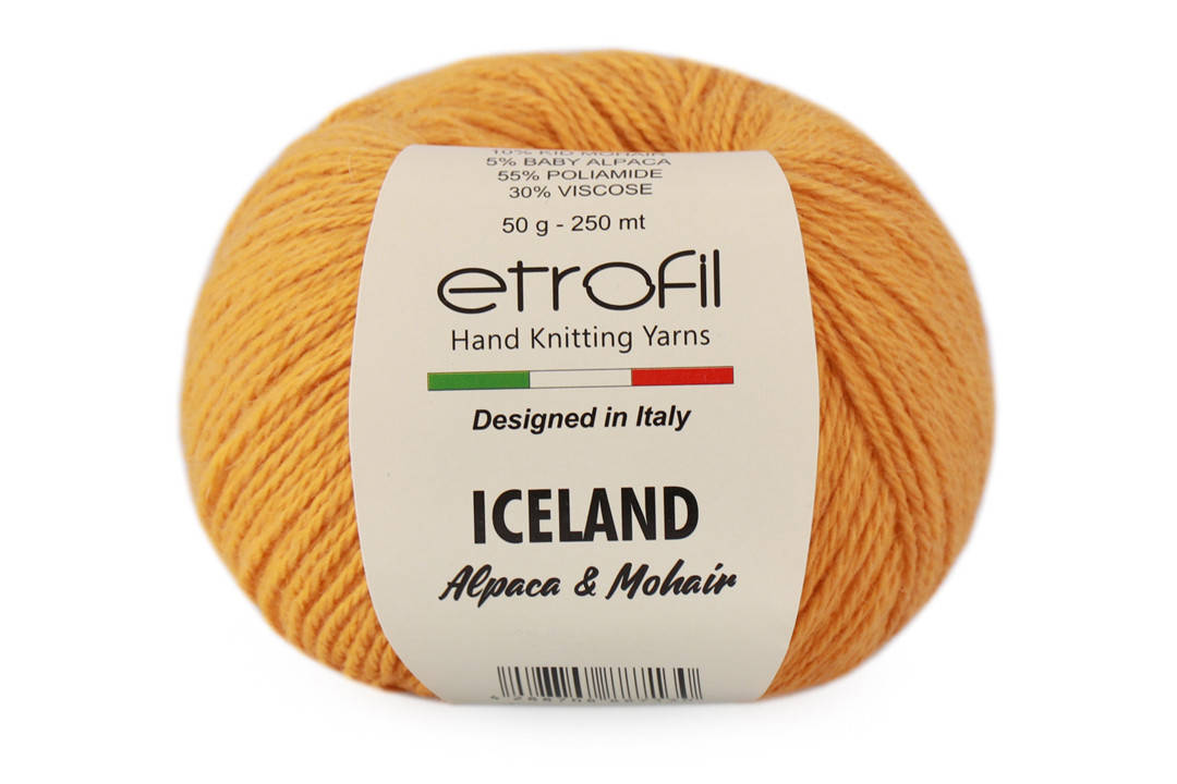 

Etrofil Iceland Kid Mohair, Горчица №70420, Желтый