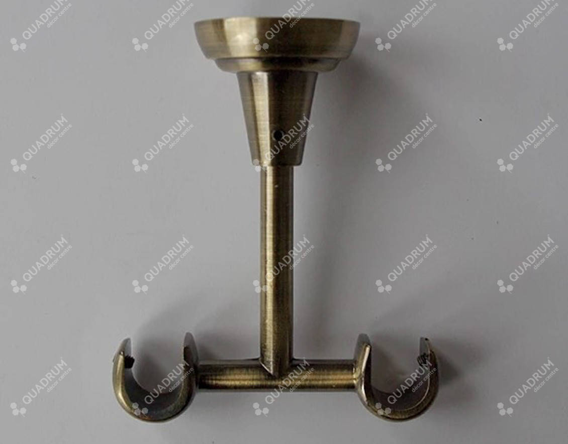 

Кронштейн потолочный для карниза открытый 19мм+19мм антик