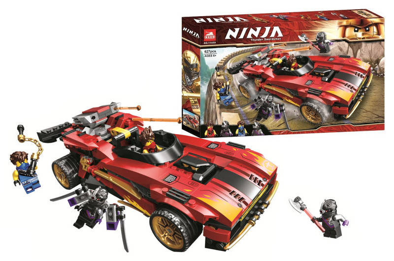 

Конструктор "NINJA" "Переслідувач ніндзя X-1599" 627дет 11659