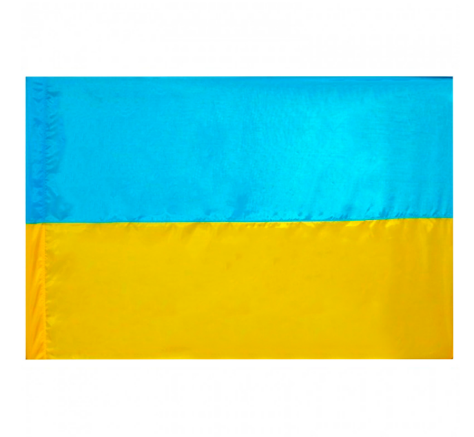 

Прапор України, тканина поліестер розміром 90см х 60см. Слава УКРАЇНІ та слава ГЕРОЯМ