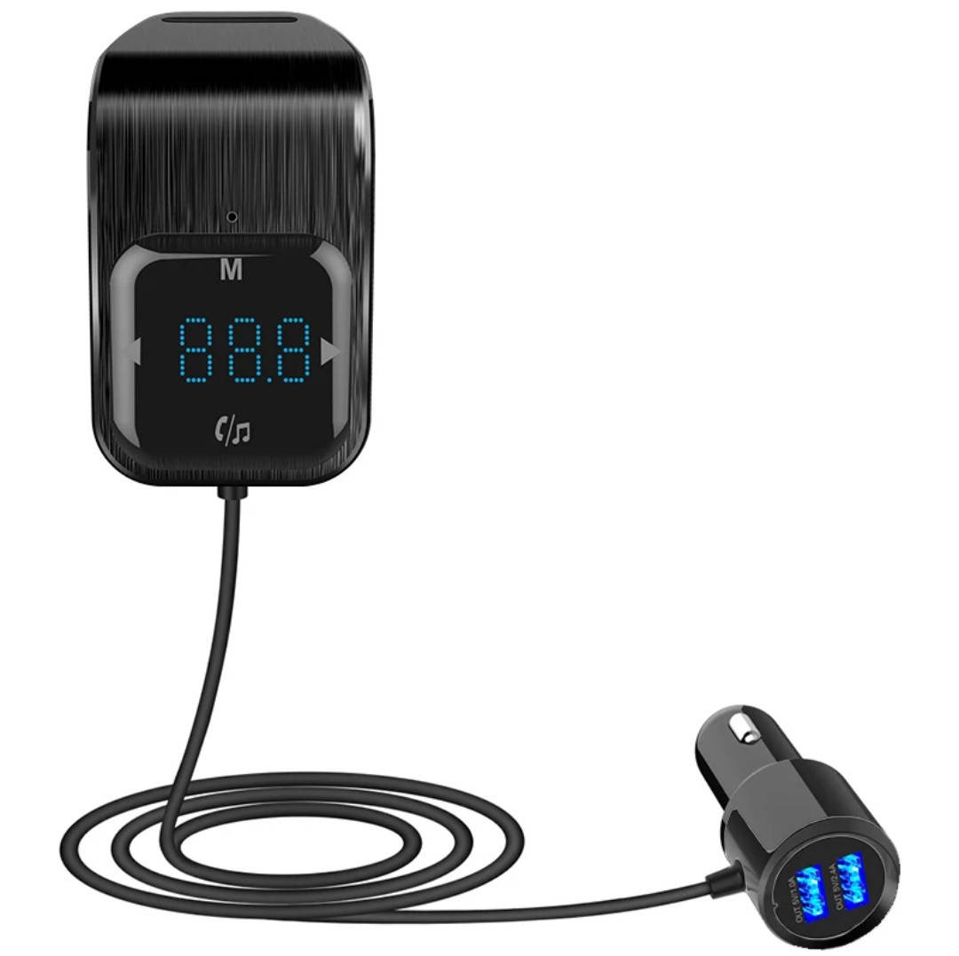 

ФМ модулятор Bluetooth / Громкая связь / 2хUSB / microSD / Вольтметр