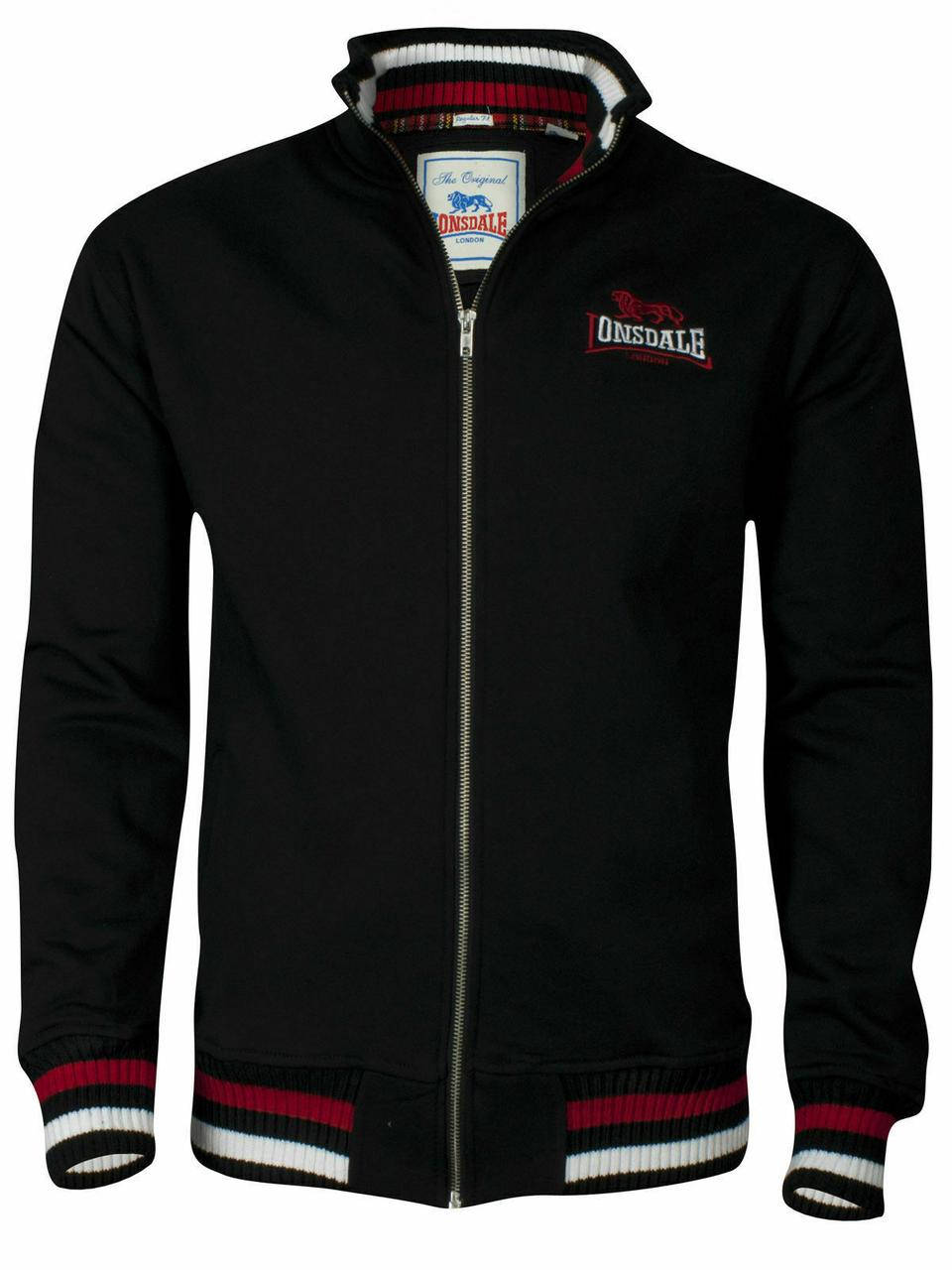 

Мужская куртка олимпийка Lonsdale черная, Черный