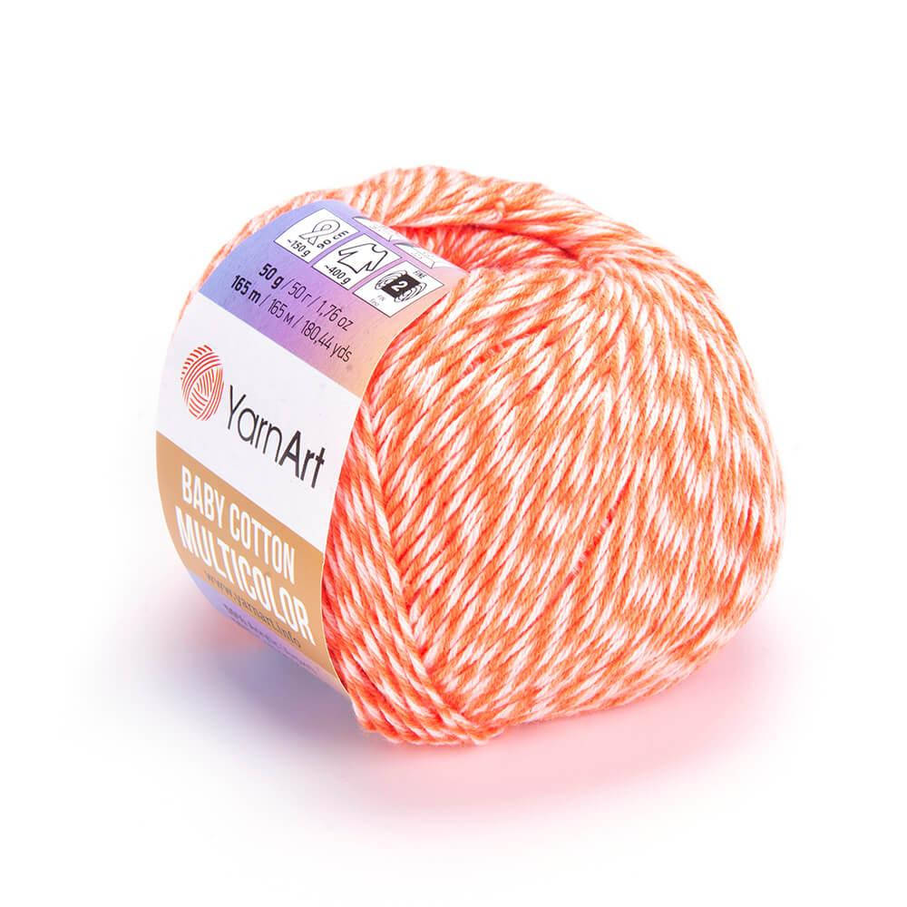 

YarnArt Baby Cotton Multicolor № 5216 (Ярн Арт Беби Коттон Мултиколор) (Пряжа коттон, нитки для вязания), Разные цвета