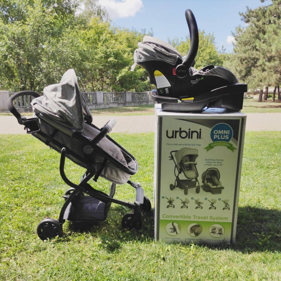 

Детская универсальная Коляска 3 в 1 Urbini Omni Travel System, Светло-серый