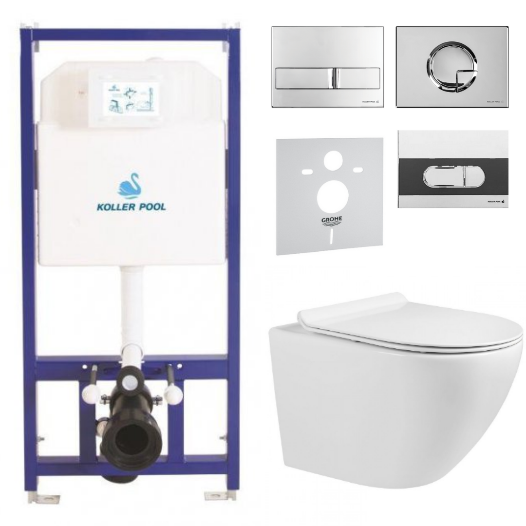 

Комплект 5в1: Инсталляция Koller pool + AMADEUS M Rimless унитаз подвесной