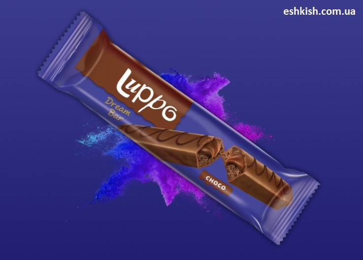 

Кекс Батончик Luppo Cake Dream з какао і молочним шоколадом 50 г × 12