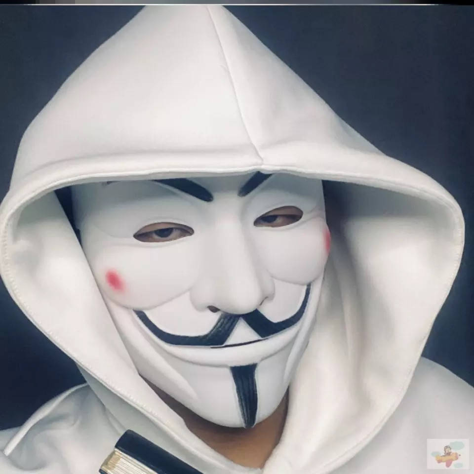 

Маска Anonymous Гая Фокса Белая (4617)