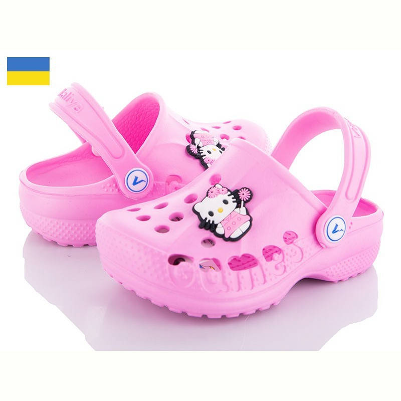 

Легкие сабо, кроксы для девочек рамз. от 22 до 33 30/31, Розовый