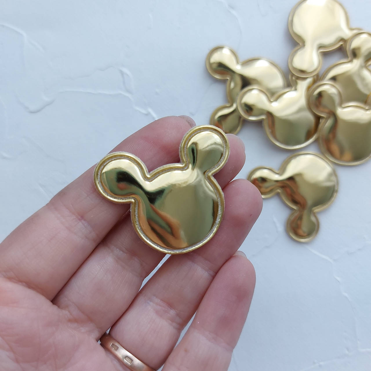 

Патч міккі глянцевий, ЗОЛОТИЙ, 3*3см