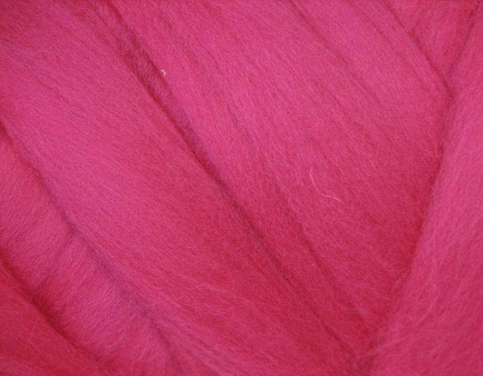 

Шерсть для валяния Меринос ФУКСИЯ 50 г, Розовый