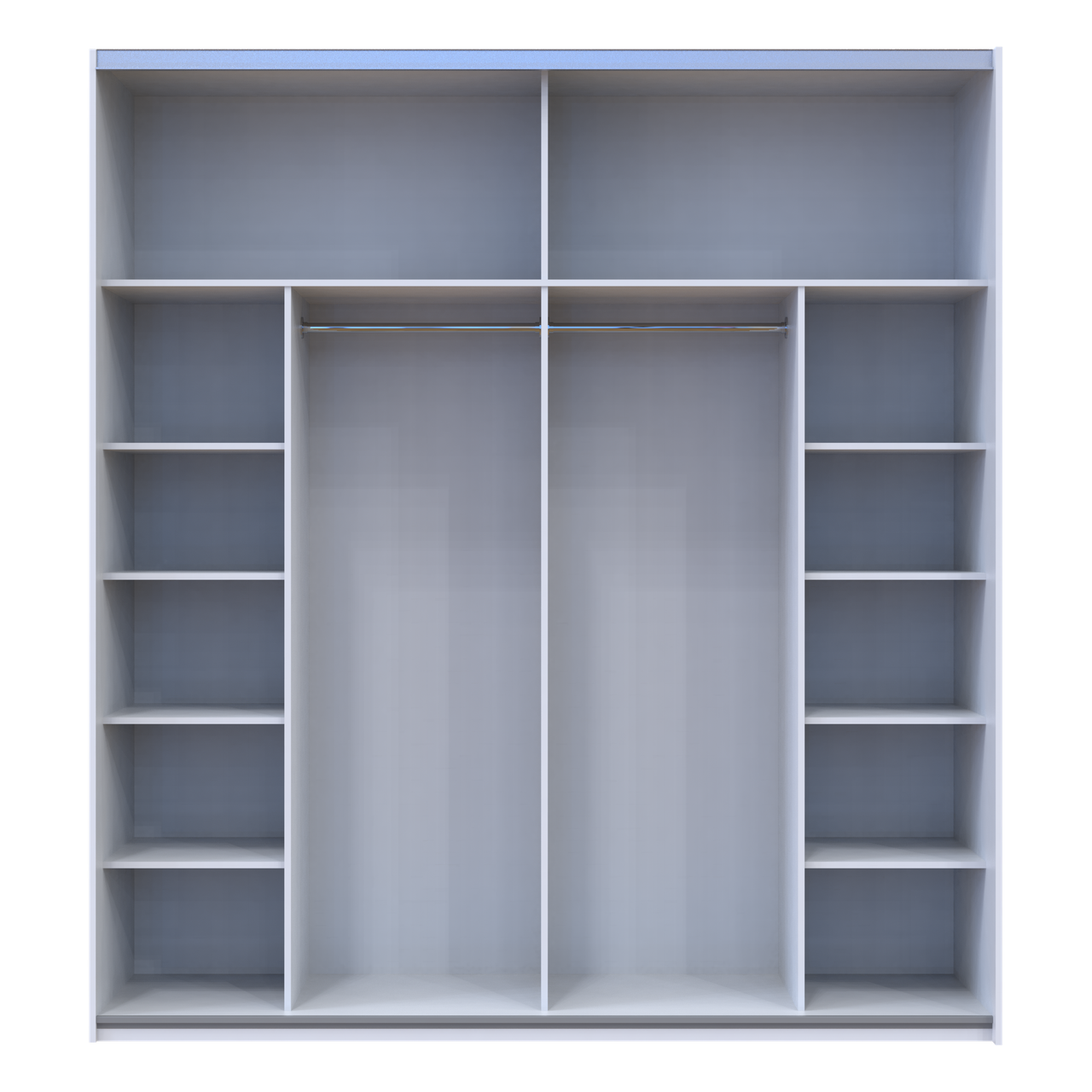 Шафа купе Doros G-Caiser Білий/Графіт вставка Дуб Евок 2 ДСП /5 частин 220х60х240 (44900282) 3