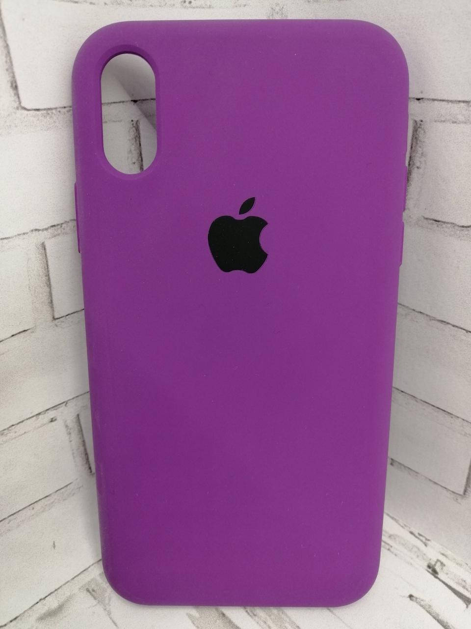

Чехол на iPhone XR накладка бампер противоударный Original Soft Touch Grape