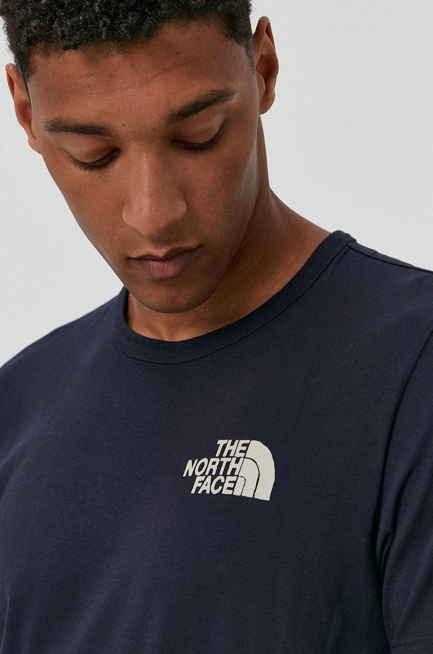 

Футболка мужская The North Face, темно-синяя зе норт фейс XL