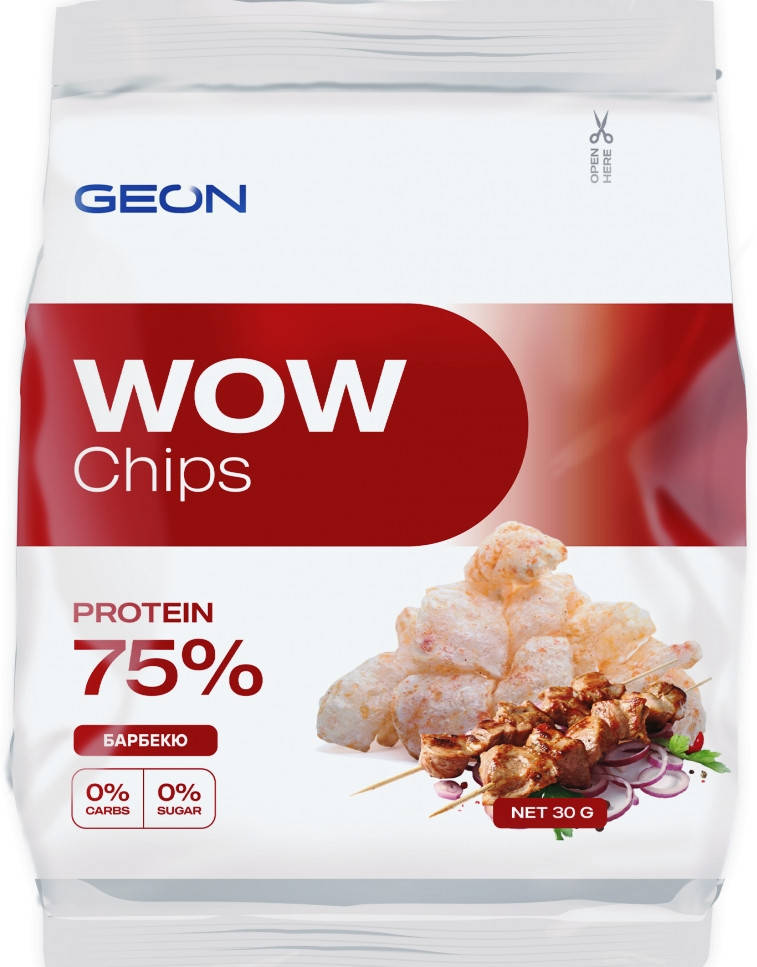 

Протеиновые чипсы GEON WOW CHIPS "Барбекю" (30 грамм)