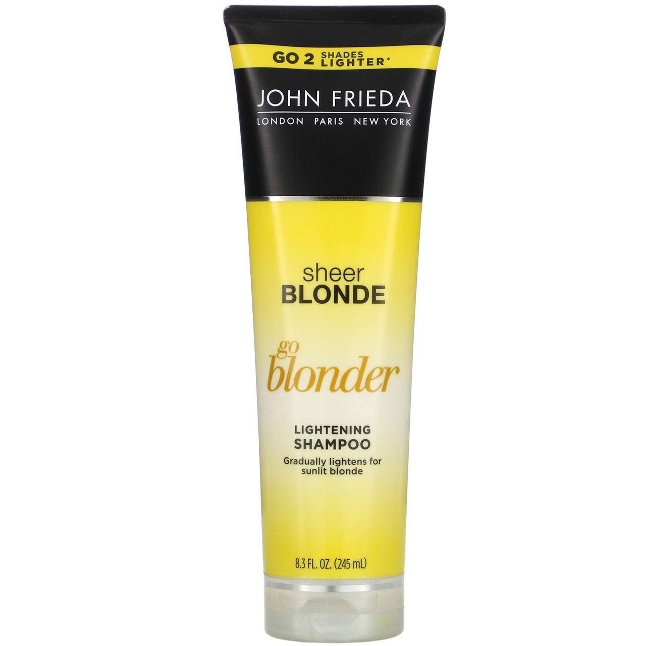 

John Frieda, Осветляющий шампунь Sheer Blonde, Go Blonder, 245 мл
