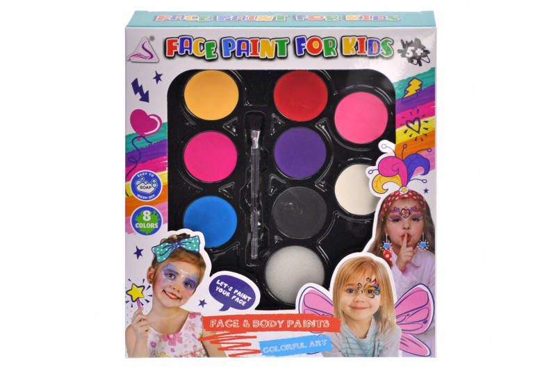 

Набор для аквагрима в коробке J-4003 р.20*18*3,5см, Разные цвета