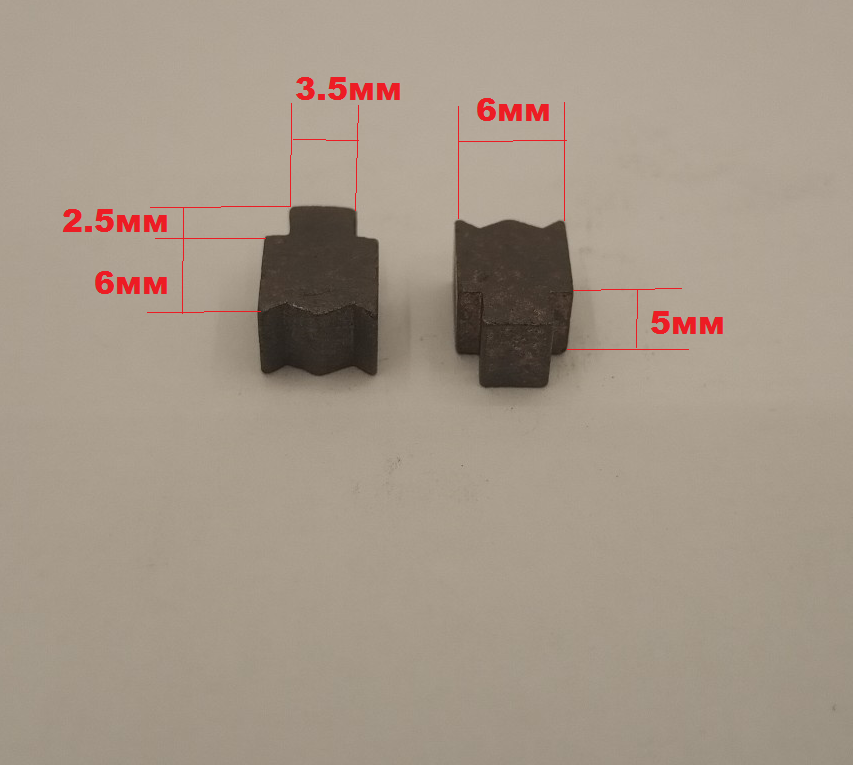 

Щетки для электродвигателя - серии 775 - (пара)