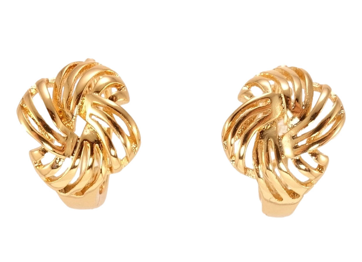 

Серьги Xuping Позолота 18K колечки "Узелки"