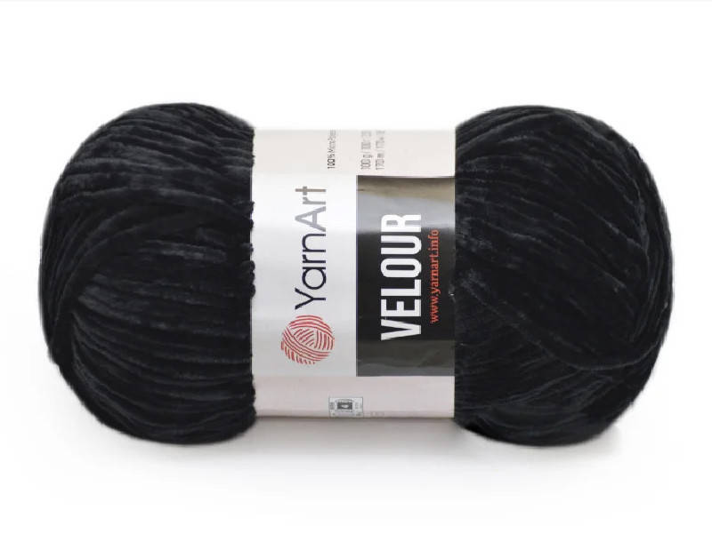

YarnArt Velour, Черный №842