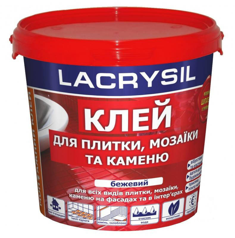 

Клей для мозаики и плитки Lacrysil 3 кг, Серый