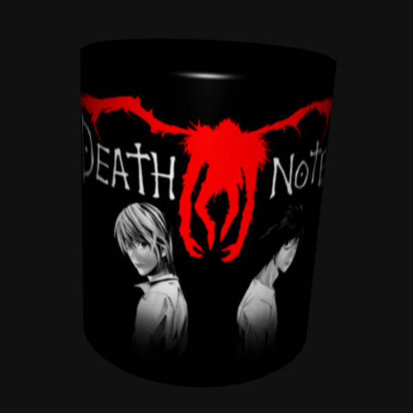 

Чашка Кружка Аниме Подарок Тетрадь Смерти Ягами Лайт L Рюк (0001)