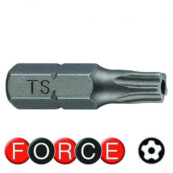 

1/4" Бита Torx с отверстием 5-ти лучевая TS20, L=25 мм (FORCE 12F2520)