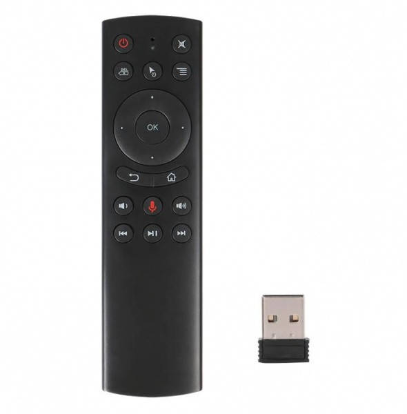 

Пульт G20S Голосовой Air Mouse + гироскоп +IR обучение, Черный