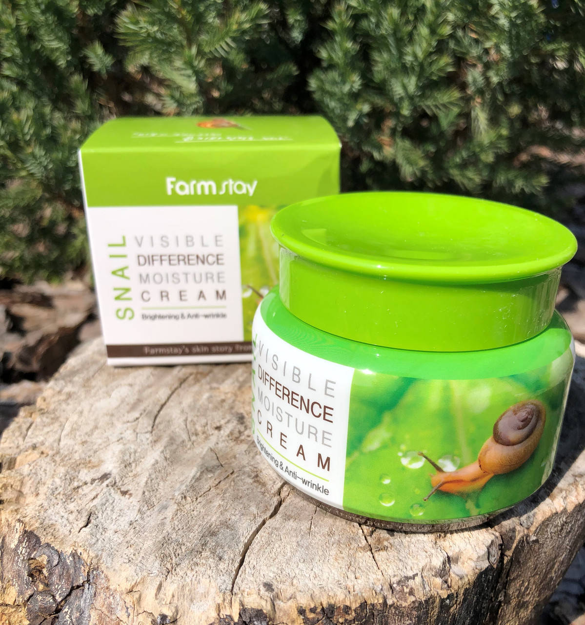 

Увлажняющий крем с муцином улитки FARMSTAY SNAIL VISIBLE DIFFERENCE MOISTURE CREAM