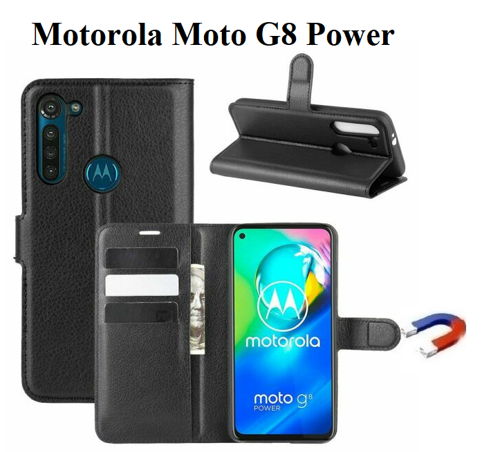 

Чехол книжка Wallet для Motorola Moto G8 Power (PAHF0007RS), Черный