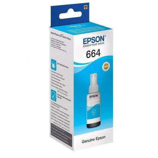 

Чернила Epson 664 Cyan (C13T66424A) оригинальные