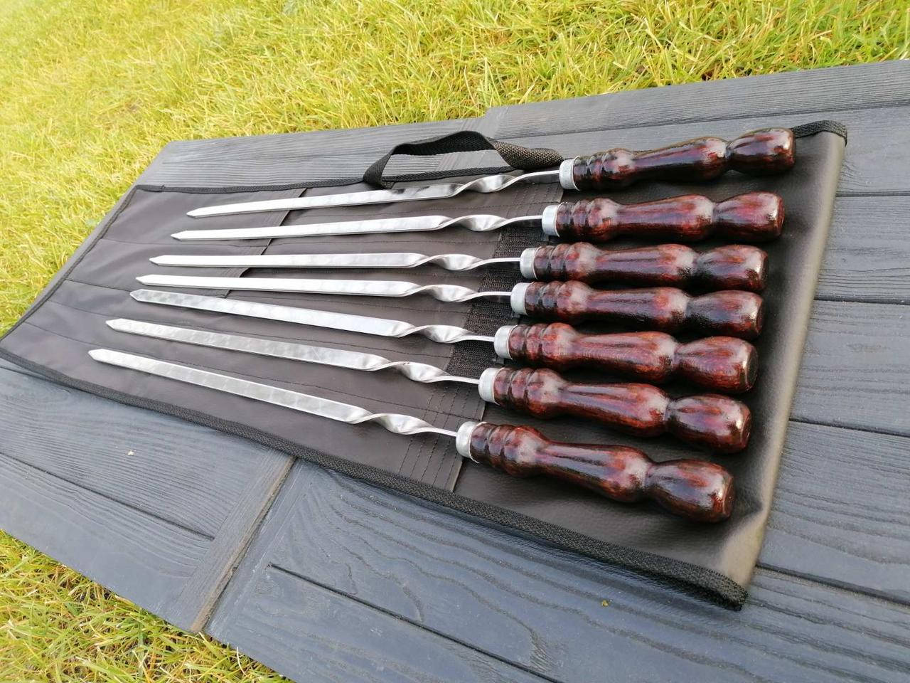 

Подарочный набор шампуров для шашлыков и барбекю RED LUX 5 Подарок начальнику на праздник