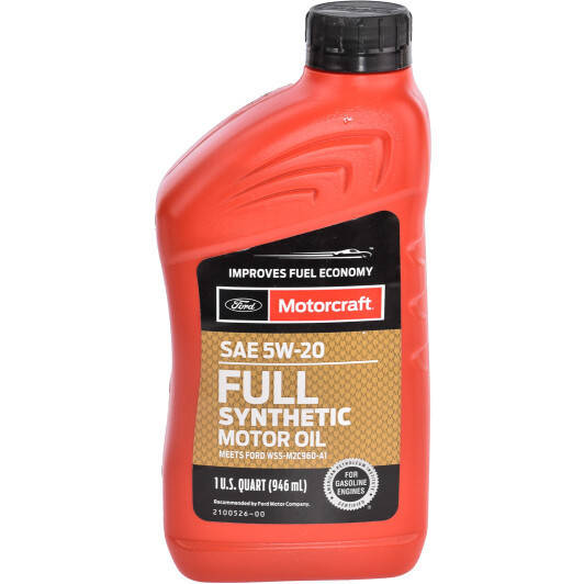 

Моторное масло Ford Motorcraft Full Synthetic 5W-20 0,95 л, (XO5W20Q1FS)