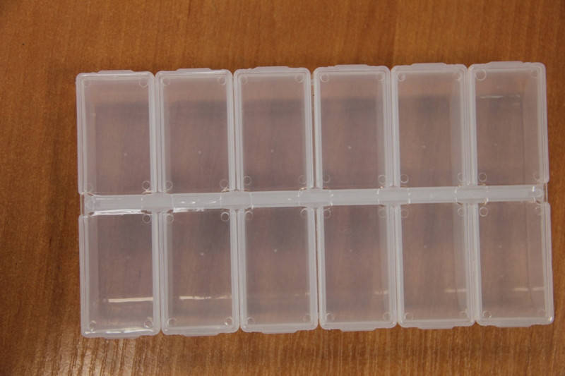 

Органайзер для бисера прямоугольный большой на 12