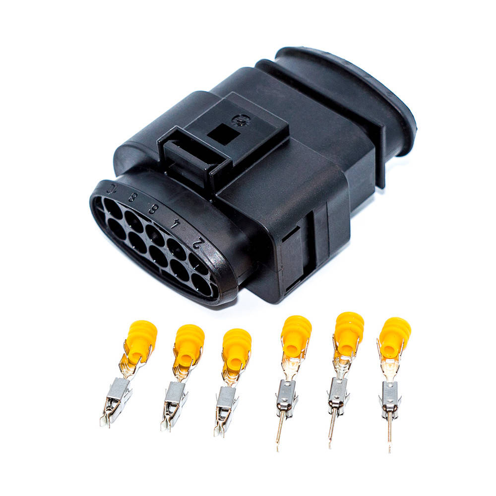 

Разъём автомобильный герметичный на 10 контактов (2x5pin-2.5), VAG, комплект