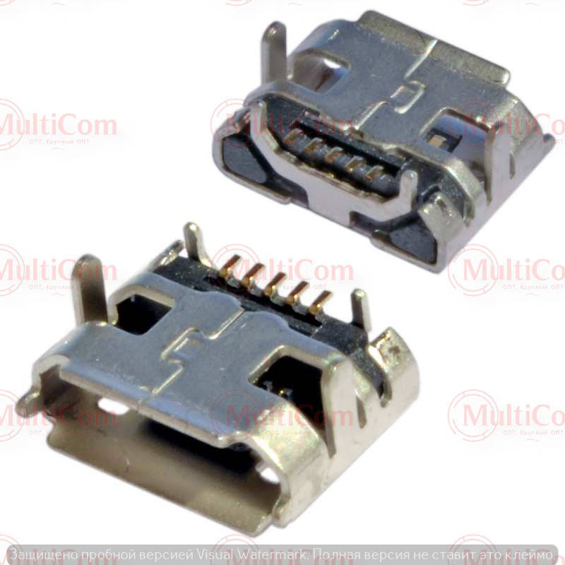 

01-08-076. Гнездо micro USB монтажное