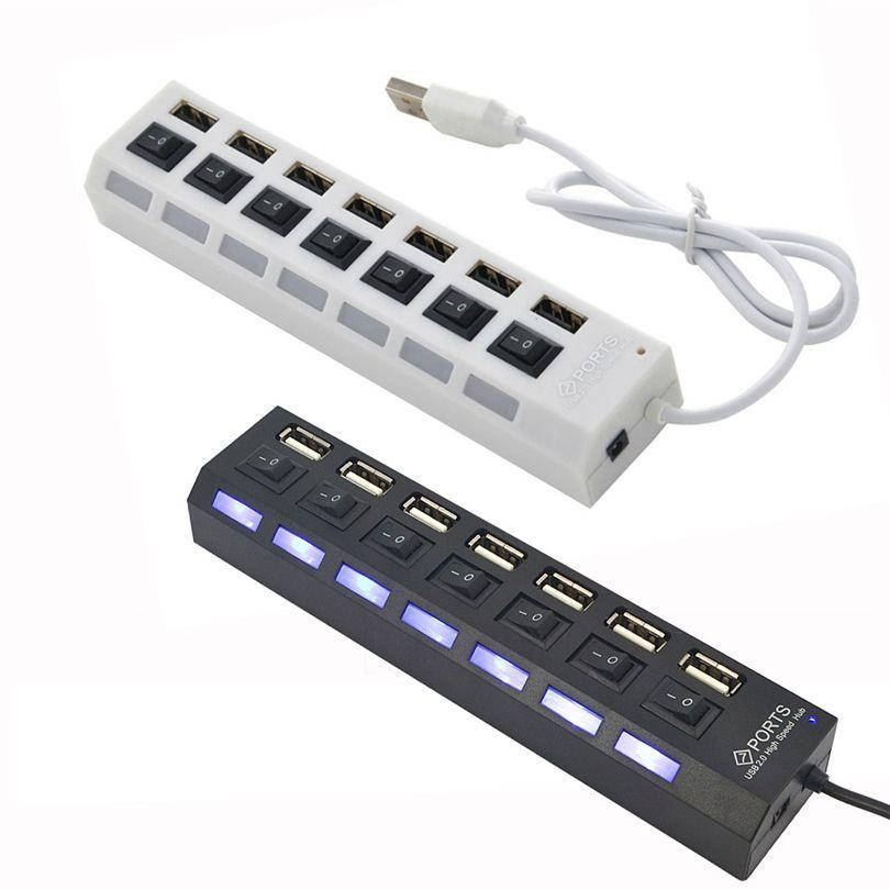 

USB HUB удлинитель, концентратор 7 портов хаб + подсветка