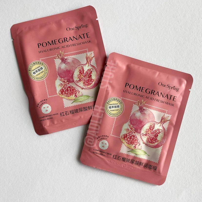 

Маска для лица One Spring Pomegranate граната экстрактом 25 g