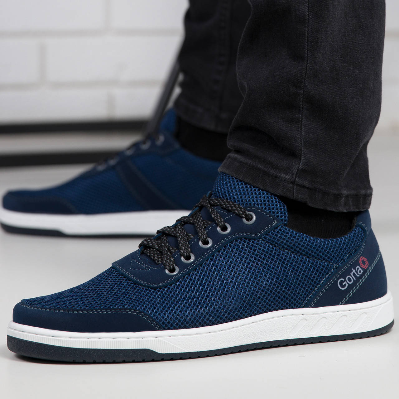 

Кроссовки мужские сетка синие, Синий