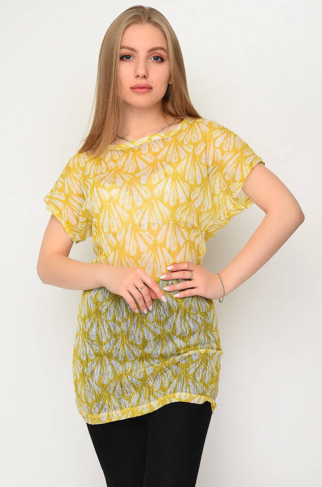 

Туника женская горчичная Уценка AAA 140503M, Горчичный