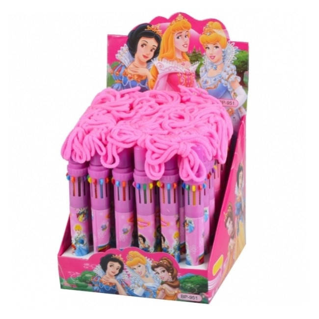 

Ручка 10-ти цветная "Девочки" с канатиком